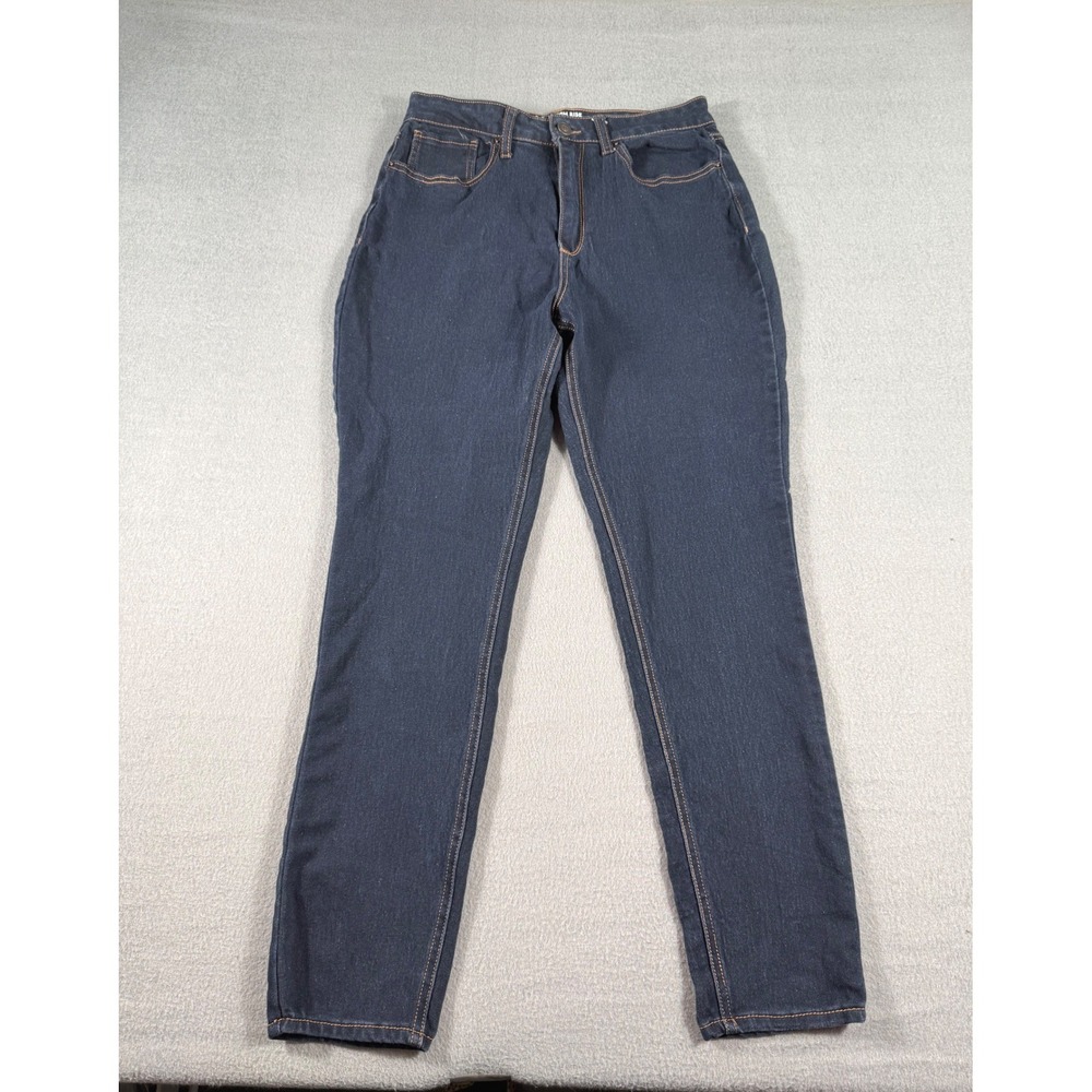 No Boundaries High Rise Skinny Jeans‎ Juniors 15 Dark Wash Stretch Denim Y2K